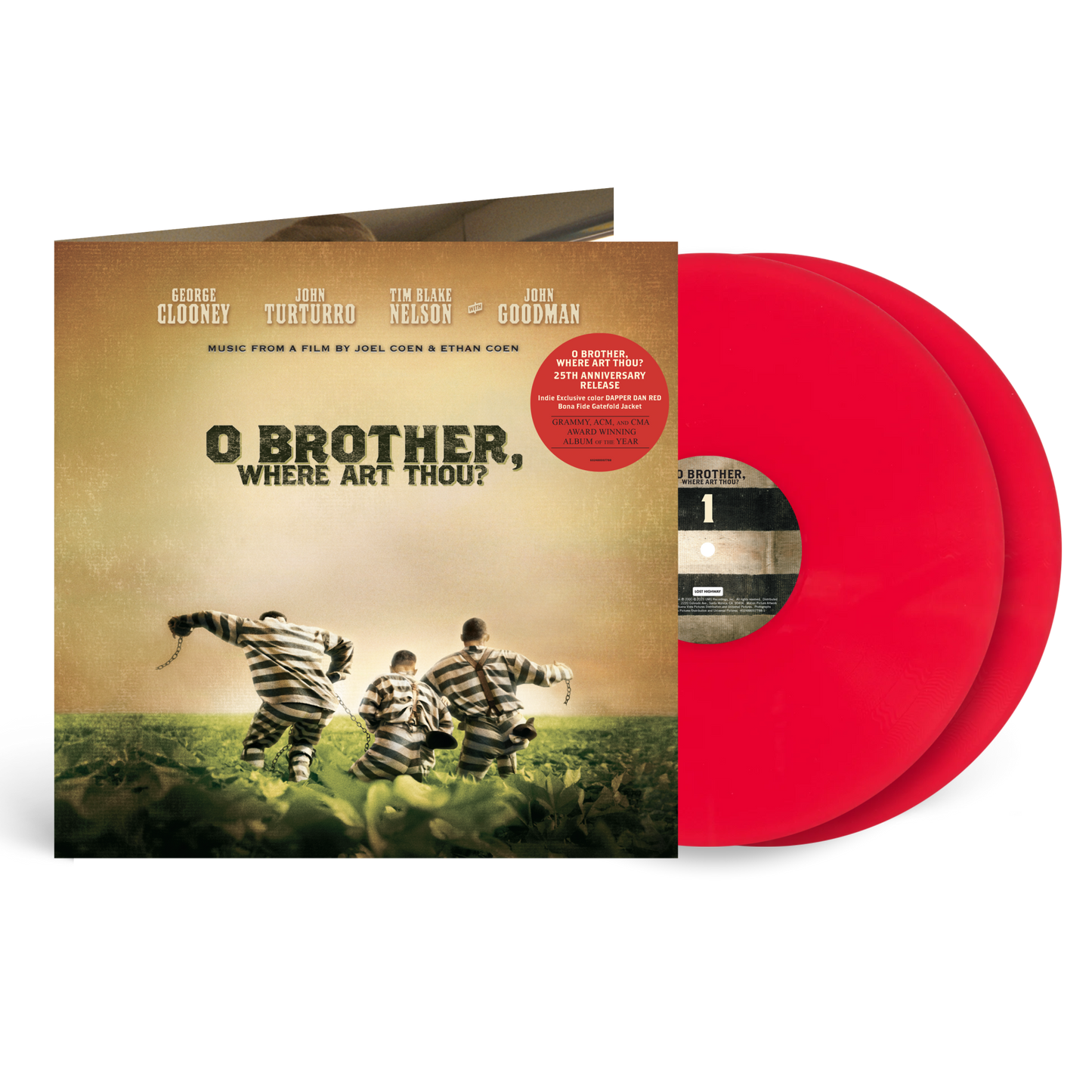 O Brother, Where Art Thou? Soundtrack (25 Year Anniversary Dapper Dan Red Edition) - Various Artists [Colour Vinyl]
