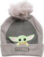 Star Wars Mandalorian Child Knitted Bobble Hat, Grey [Hat]