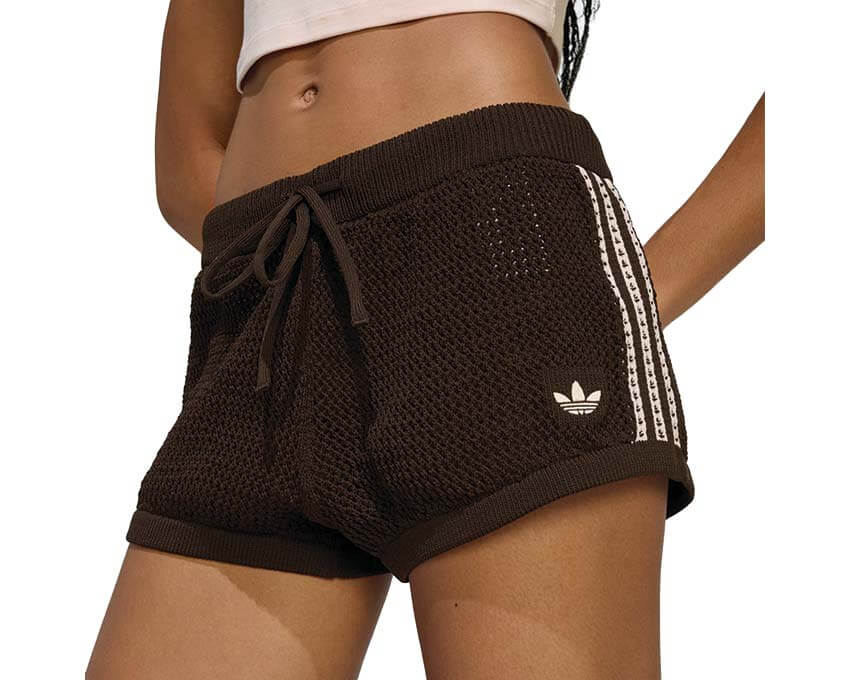 Adidas Crochet Shorts "Aurora Coffee"