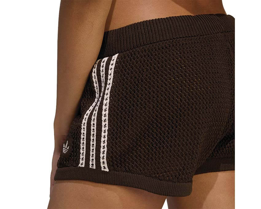 Adidas Crochet Shorts "Aurora Coffee"
