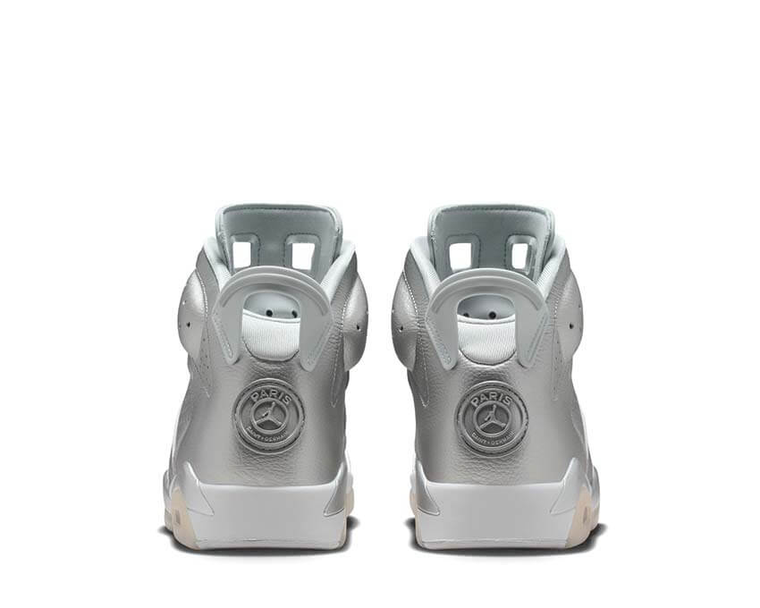 Air Jordan 6 Retro x PSG "Metallic Silver"