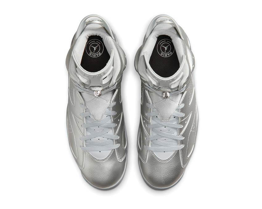 Air Jordan 6 Retro x PSG "Metallic Silver"