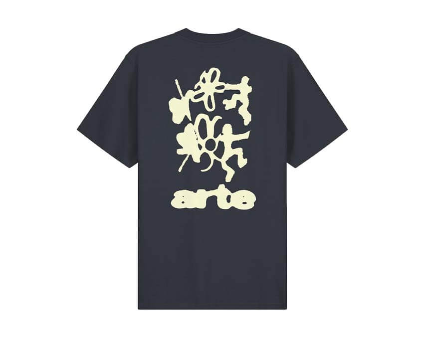 Arte Blurry Back Print "Navy"