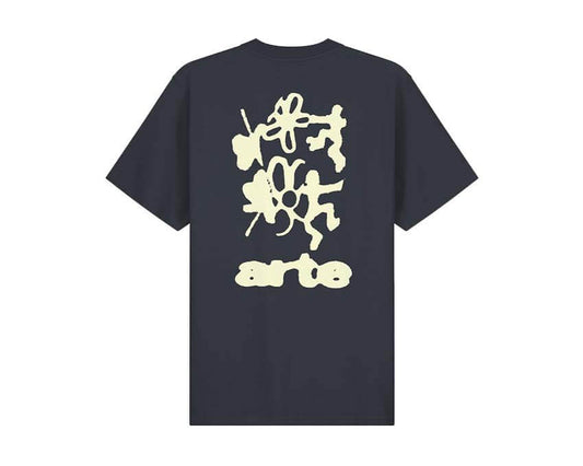 Arte Blurry Back Print "Navy"