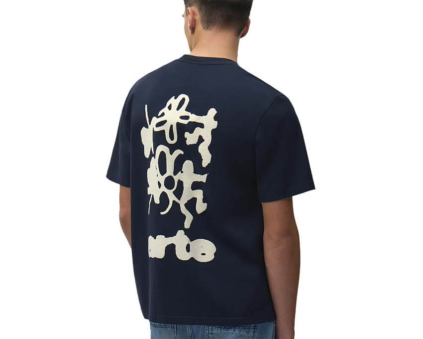 Arte Blurry Back Print "Navy"