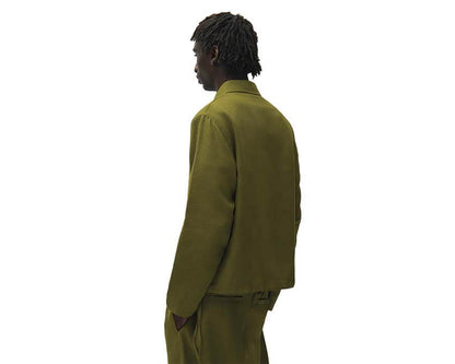 Arte Linen Quarter Zip Pullover "Green"