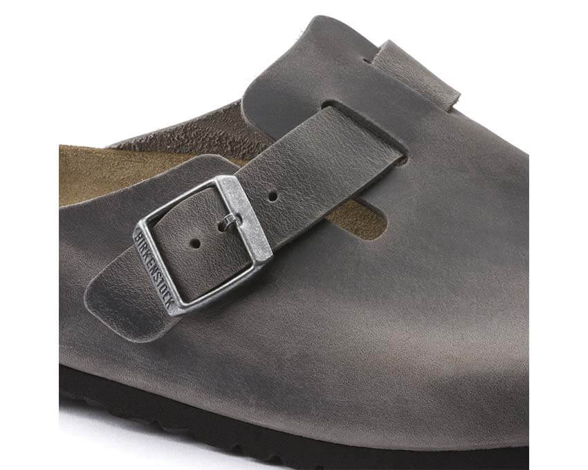 Birkenstock Boston Soft Footbed "Iron"