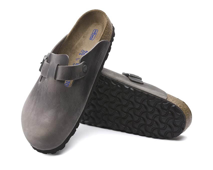 Birkenstock Boston Soft Footbed "Iron"
