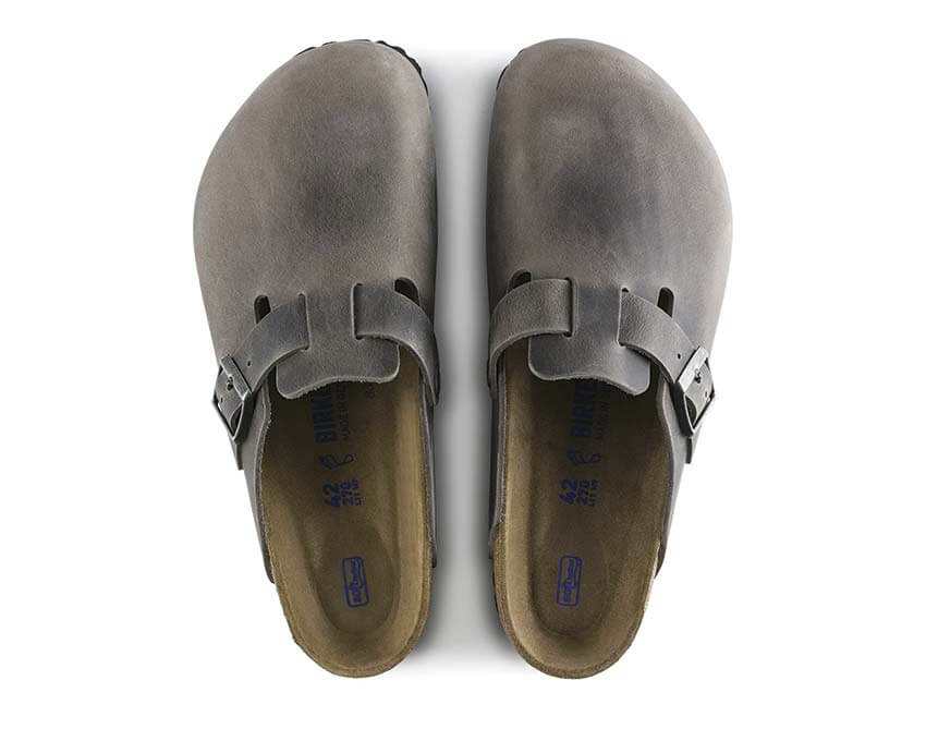Birkenstock Boston Soft Footbed "Iron"
