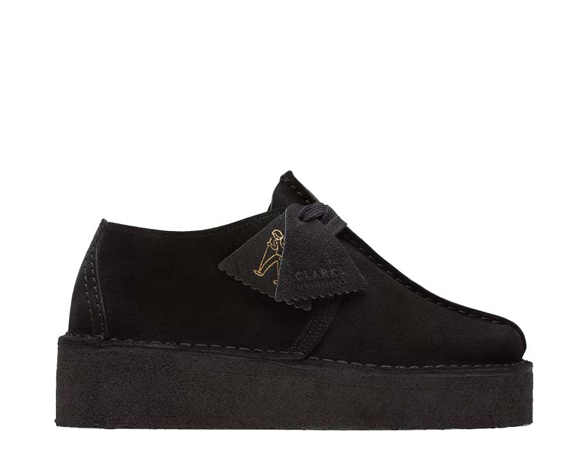 Clarks Trek Wedge Suede "Black"