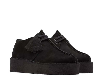 Clarks Trek Wedge Suede "Black"