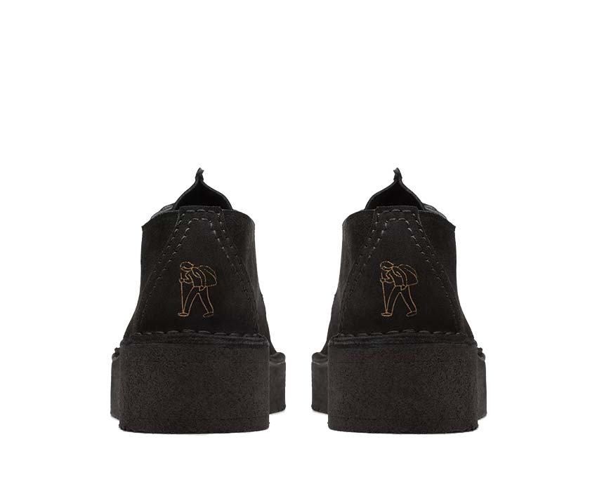 Clarks Trek Wedge Suede "Black"