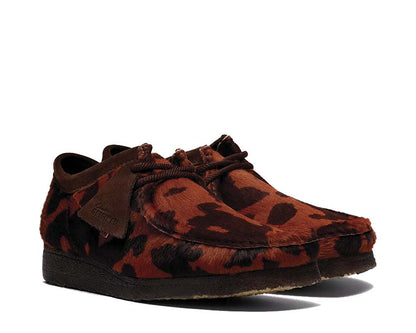 Clarks Wallabee "Brown Cow Print"