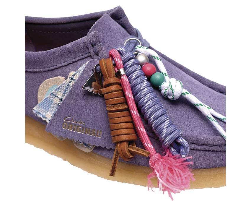Clarks Wallabee "Purple Interest"
