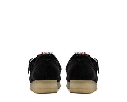 Clarks Wallabee T Bar "Black Tweed Combination"