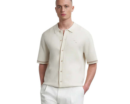 Filling Pieces Knit Shirt Classic Antique White