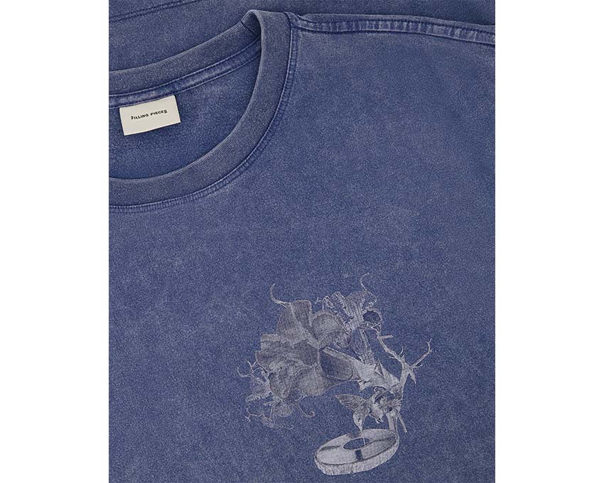 Filling Pieces T-shirt Grammophone "Vintage Blue"
