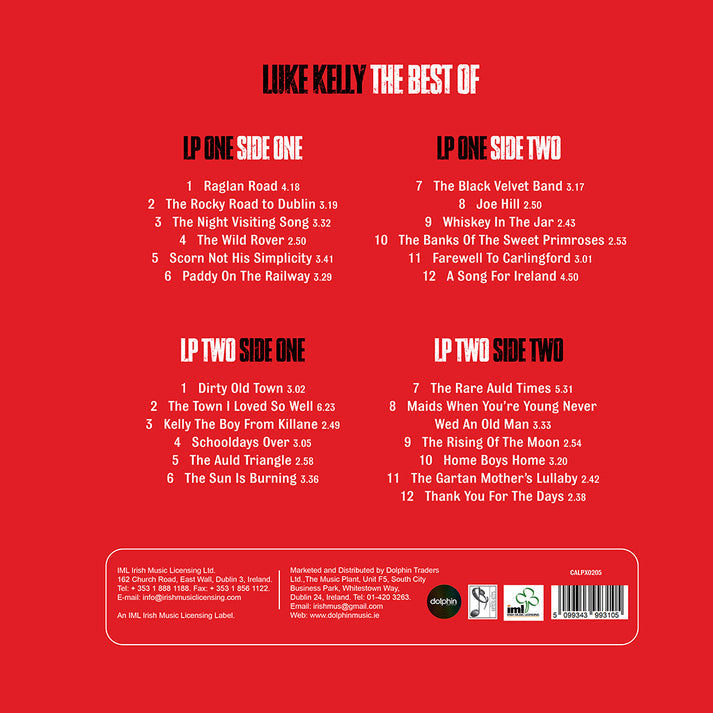 The Best Of - Luke Kelly [Colour Vinyl]