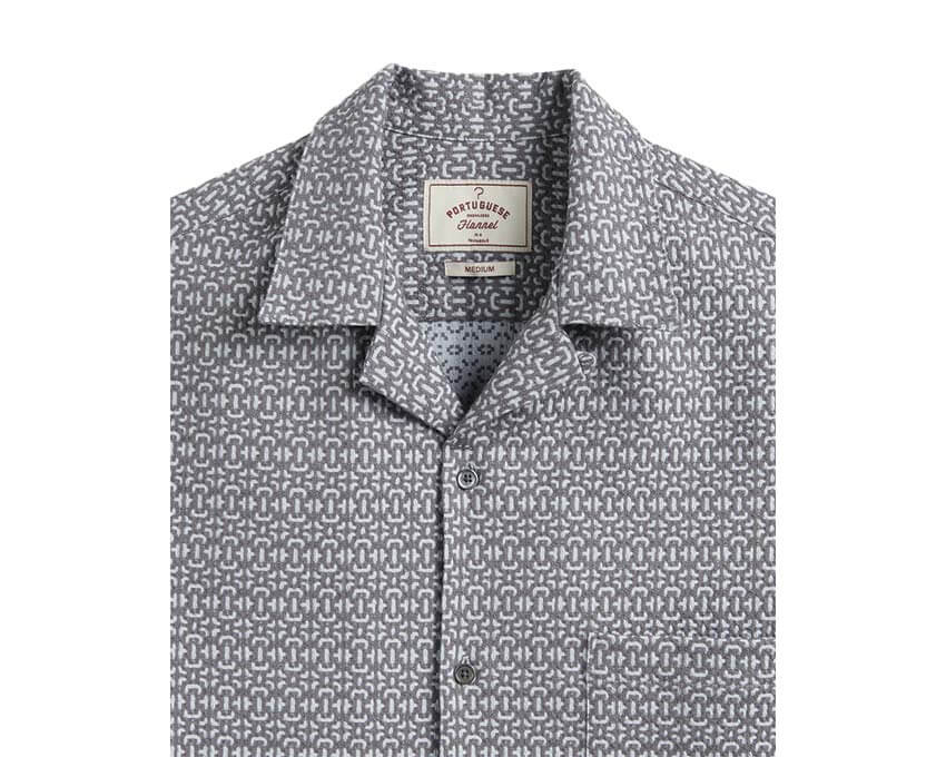 Portuguese Flannel Abstract Tile Shirt