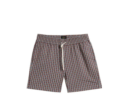 Portuguese Flannel Abstract Tile Short