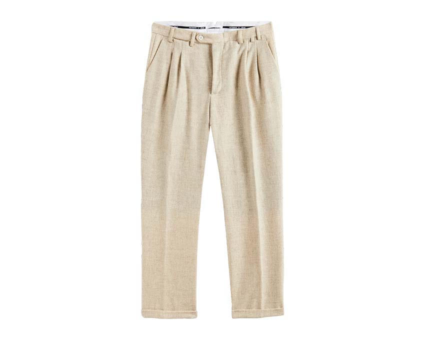 Portuguese Flannel Double Pleat Trousers