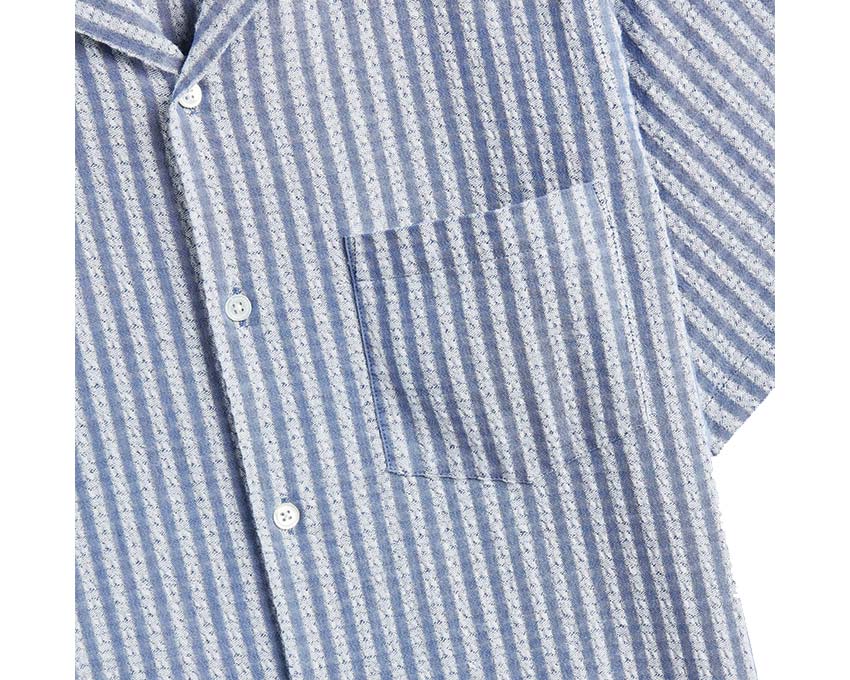Portuguese Flannel Jacquard Chambray Shirt