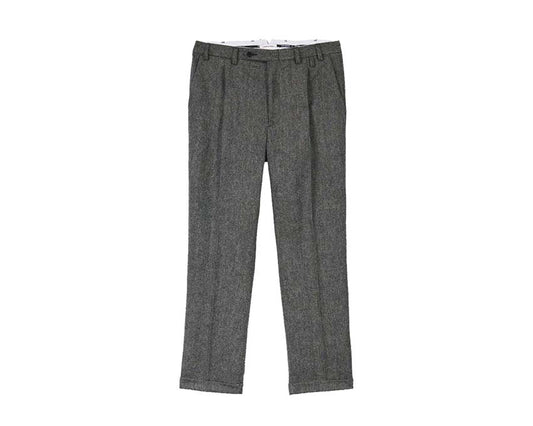 Portuguese Flannel Wool Herringbone Trousers