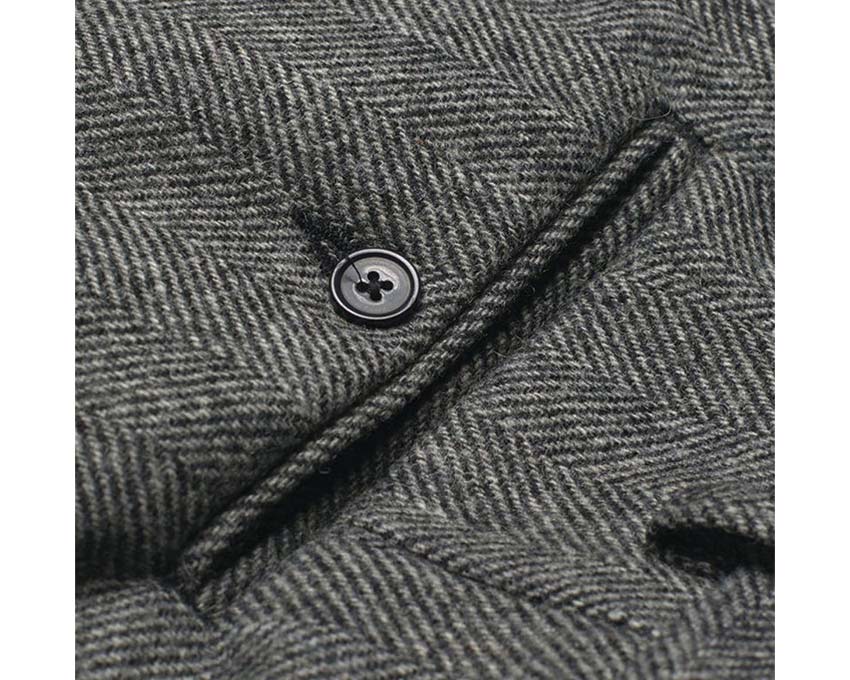 Portuguese Flannel Wool Herringbone Trousers