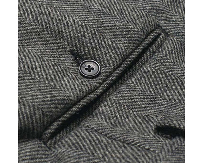 Portuguese Flannel Wool Herringbone Trousers