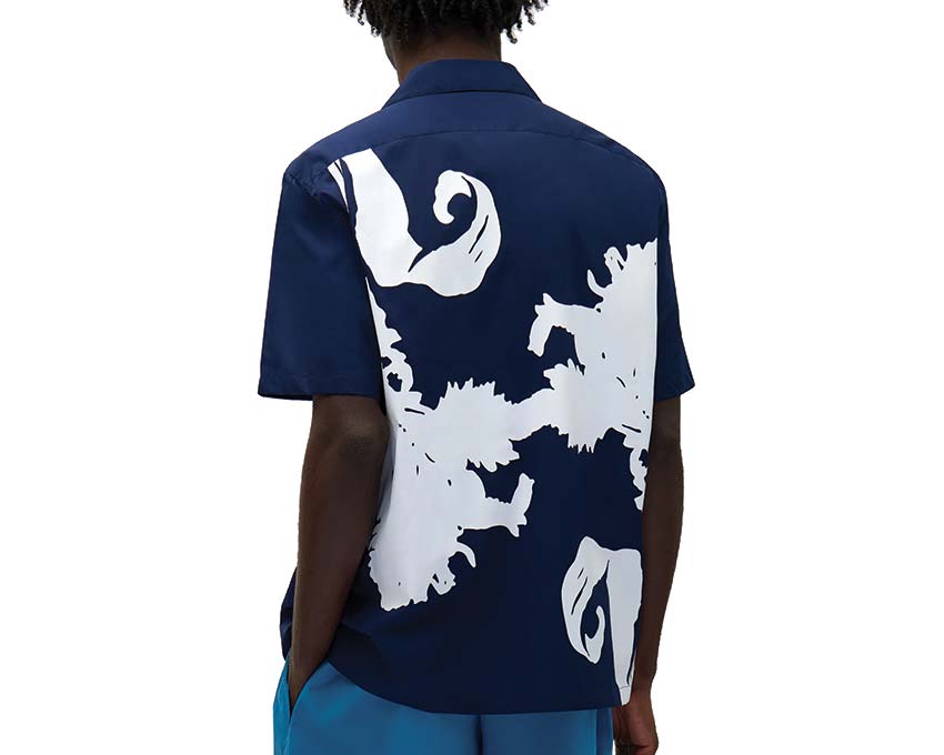 Arte Big Flower shirt "White/Navy"