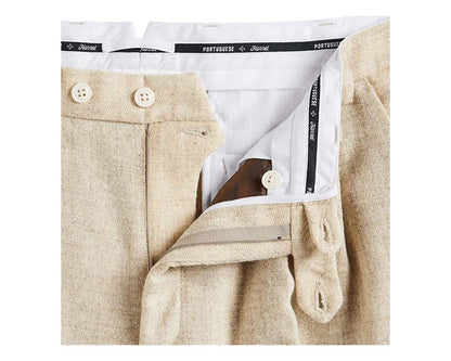 Portuguese Flannel Double Pleat Trousers