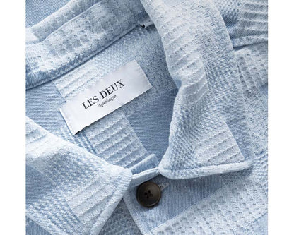 Les Deux Layton Denim Jacquard Overshirt