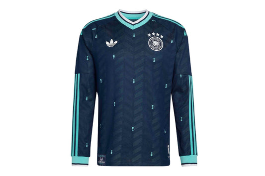 Germany 26 Authentic Long Sleeve Away Jersey DFB