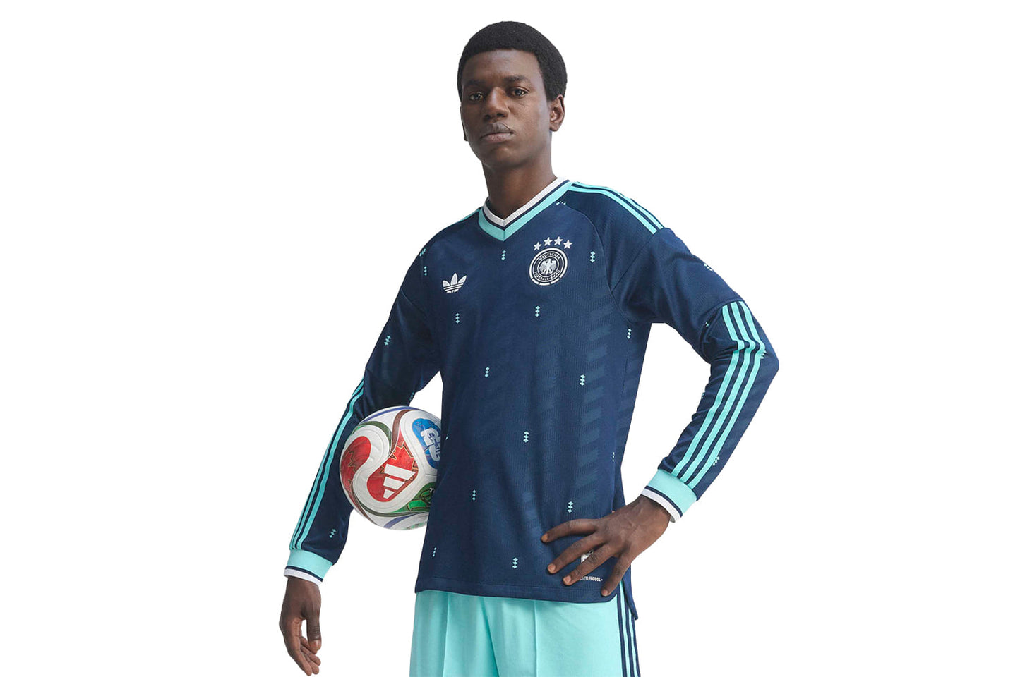 Germany 26 Authentic Long Sleeve Away Jersey DFB