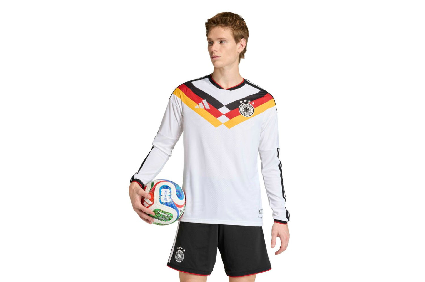 Germany 26 Authentic Long Sleeve Home Jersey DFB