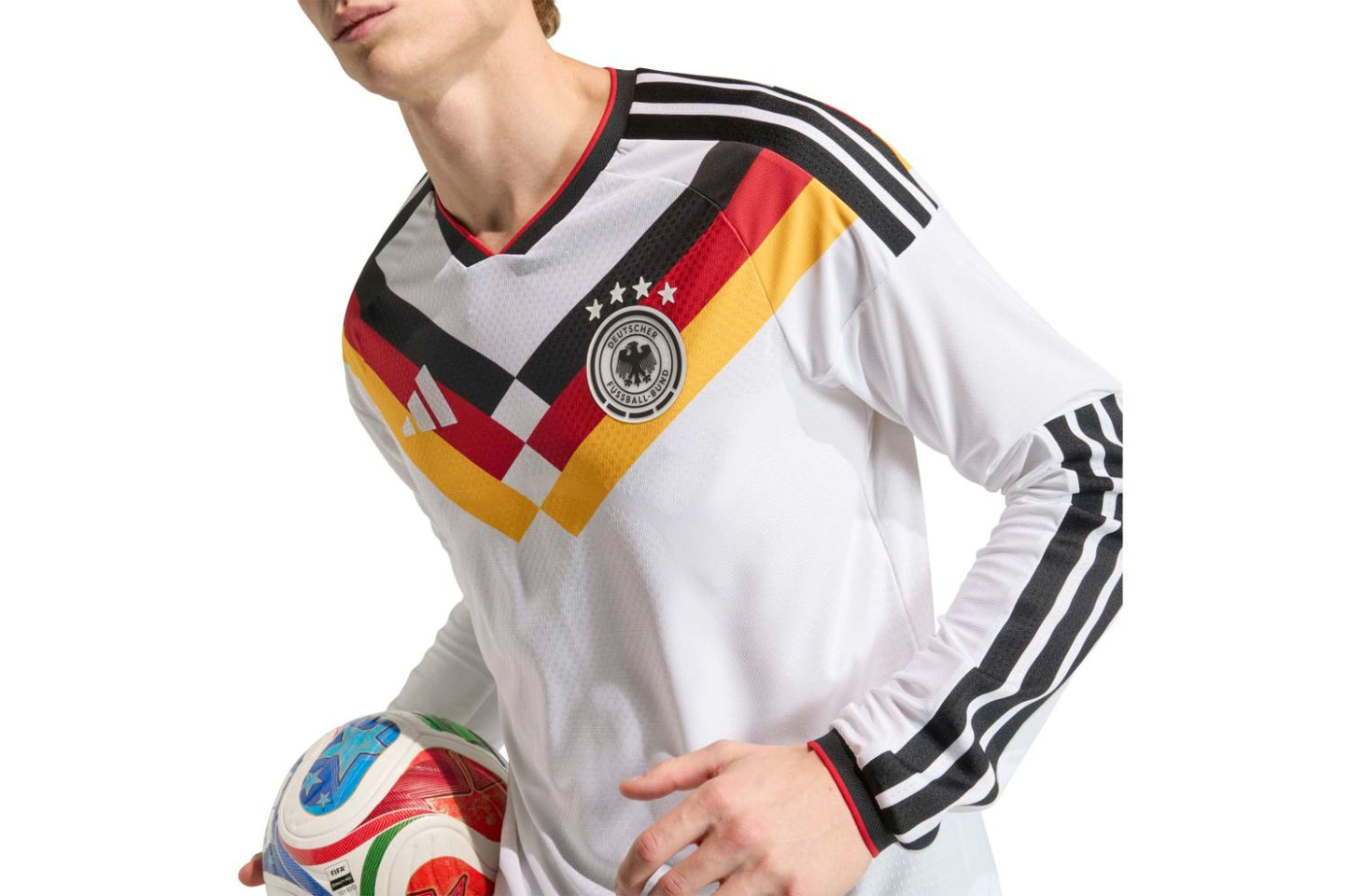 Germany 26 Authentic Long Sleeve Home Jersey DFB