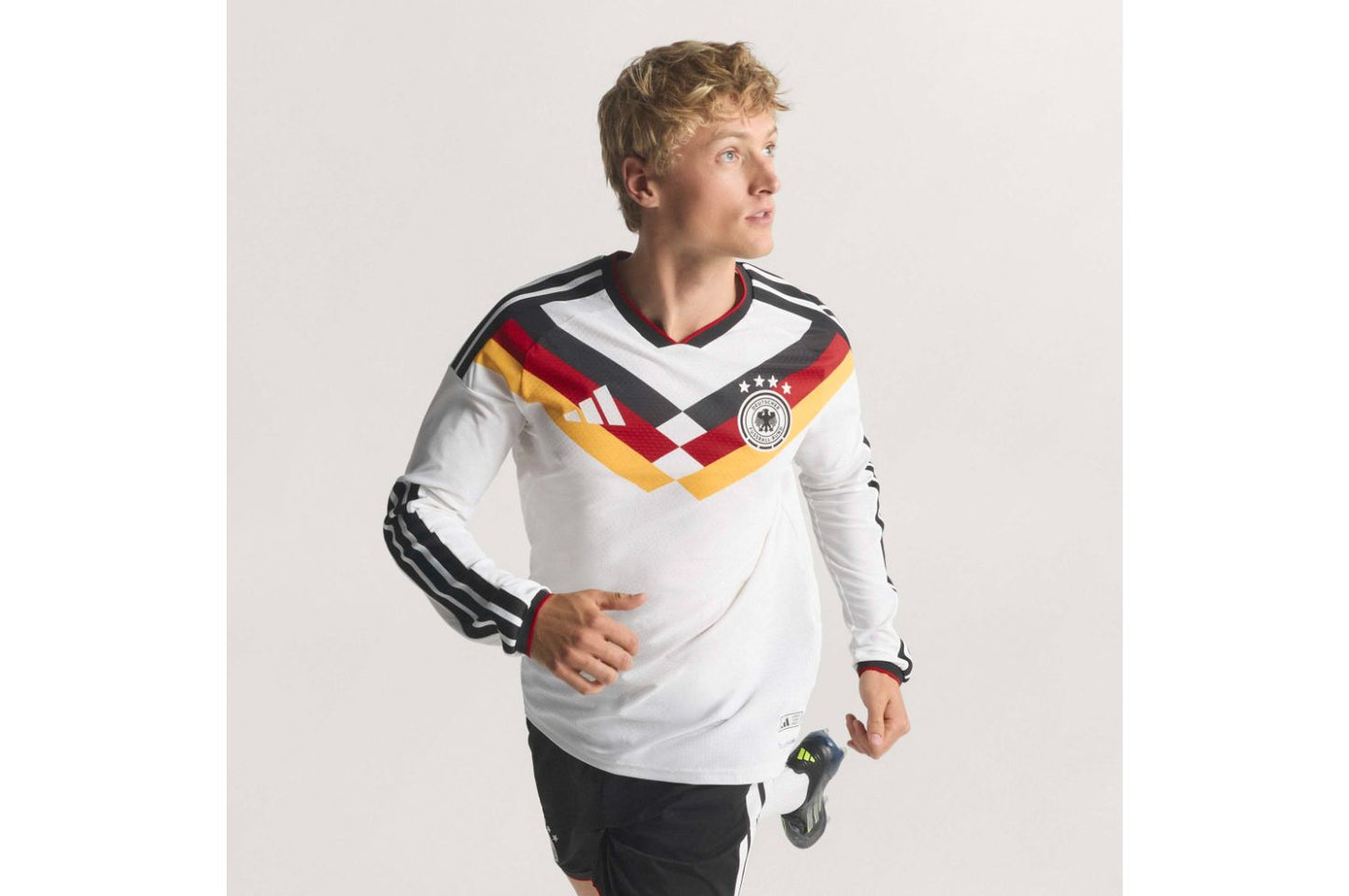 Germany 26 Authentic Long Sleeve Home Jersey DFB