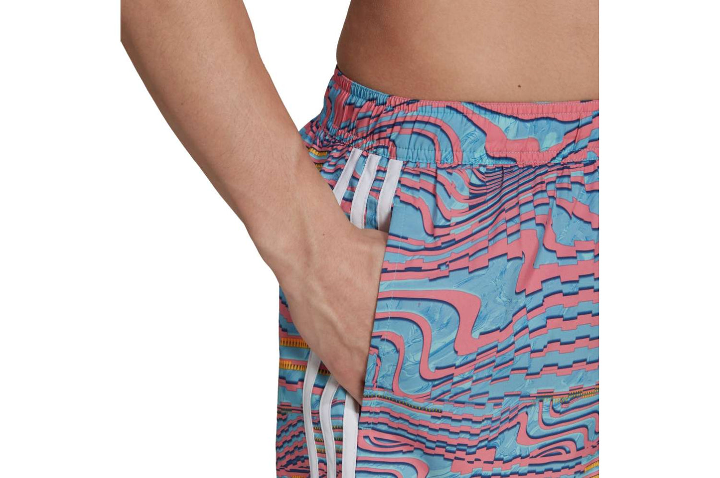 Very-Short-Length Watersword Graphic Swim Shorts