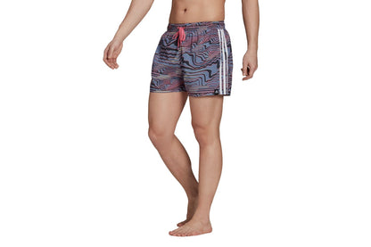 Very-Short-Length Watersword Graphic Swim Shorts