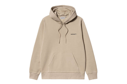Hooded Script Embroidery Sweatshirt
