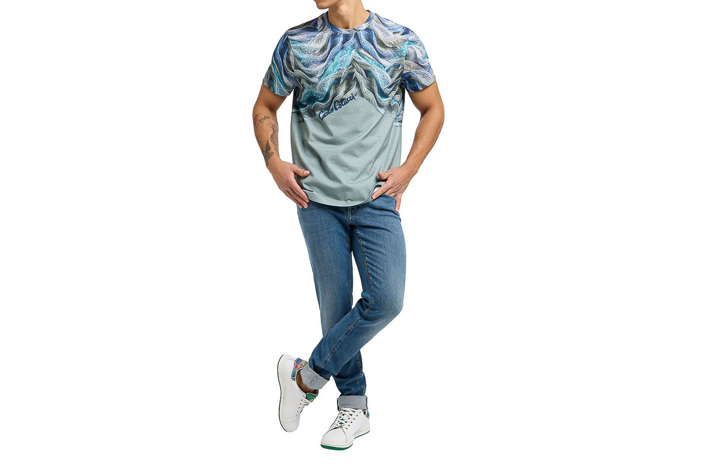 Artificial Knit T-Shirt