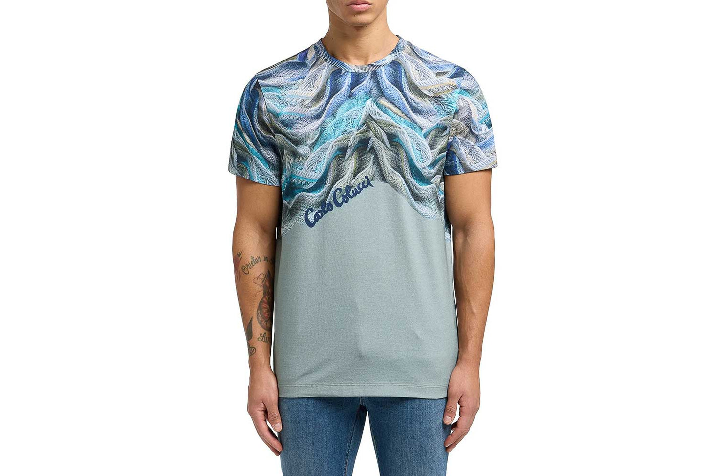 Artificial Knit T-Shirt