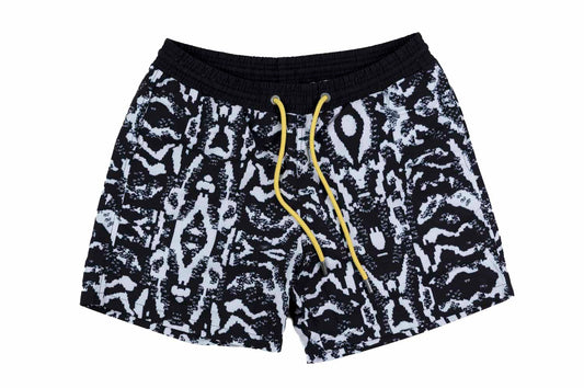 Swim shorts with knitted print