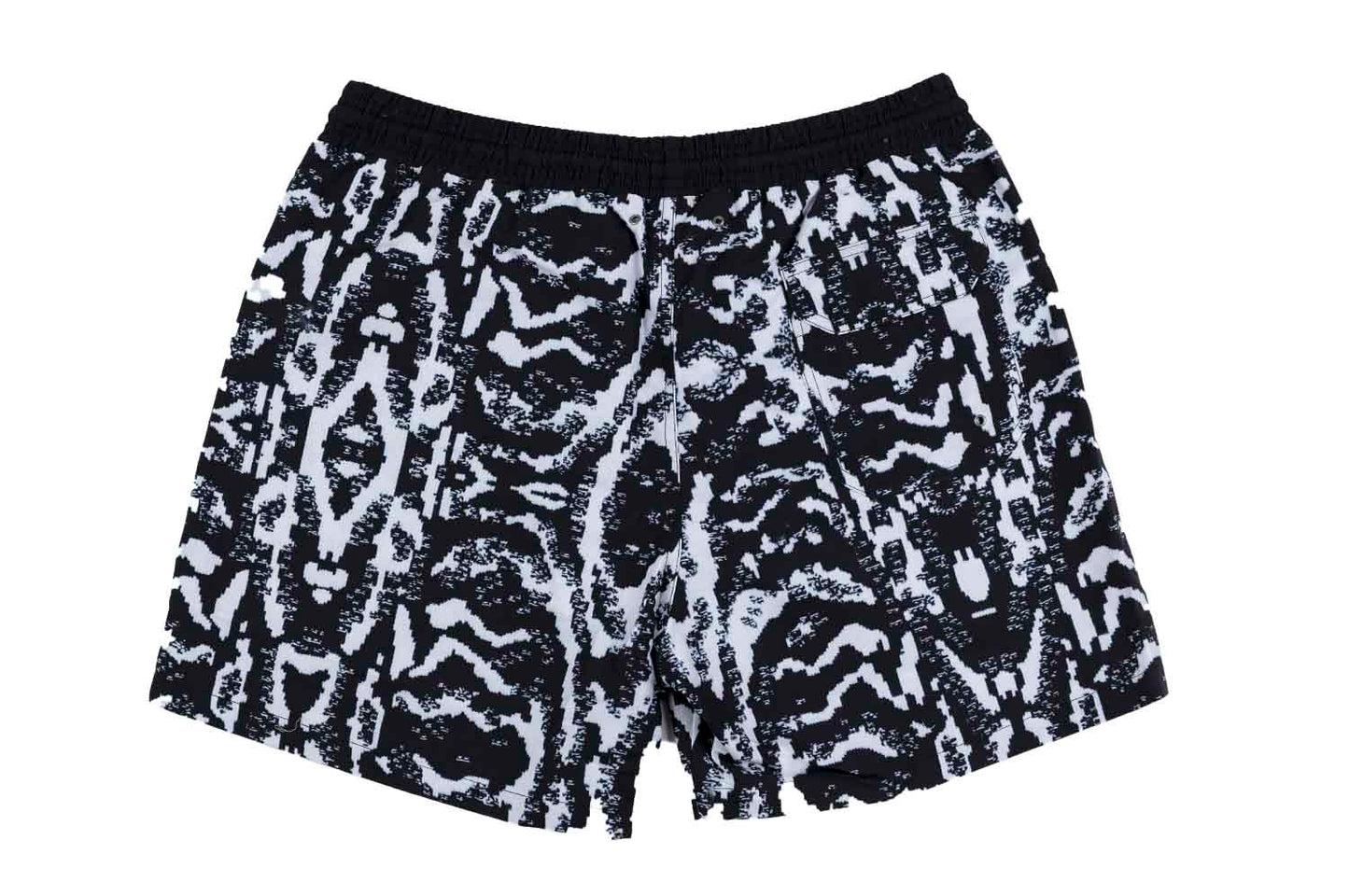 Swim shorts with knitted print