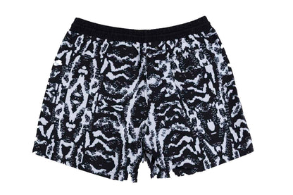 Swim shorts with knitted print