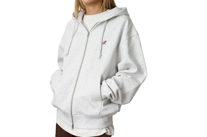 One Point Zip Hooded