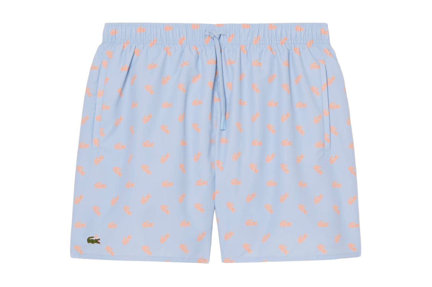 Swim shorts with crocodile print