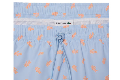 Swim shorts with crocodile print