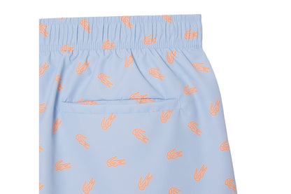 Swim shorts with crocodile print