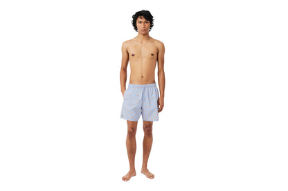 Swim shorts with crocodile print